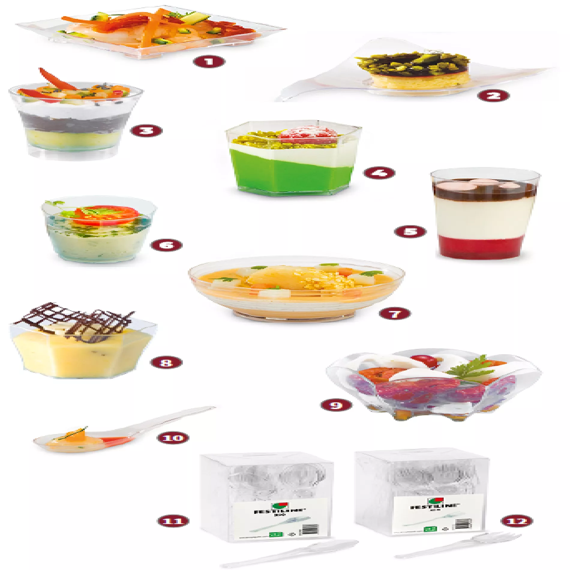 Mignardises et mini couverts Visuel